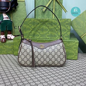Gucci Ophidia Handbag Brown Size 25x15x6.5cm