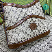 Gucci Large Shoulder Bag With Interlocking Size 25x21x9cm - 4