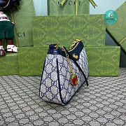 Gucci Ophidia Strawberry Handbag Blue Size 25x15.5x6cm - 6