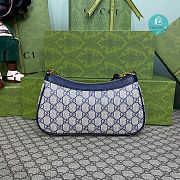 Gucci Ophidia Strawberry Handbag Blue Size 25x15.5x6cm - 5