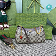 Colestore Gucci Ophidia Strawberry Handbag Brown Size 25x15.5x6cm - 1