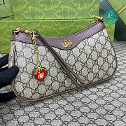 Colestore Gucci Ophidia Strawberry Handbag Brown Size 25x15.5x6cm - 5