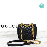 Gucci GG Marmont Mini Shoulder Bag Black Size 18x15x8cm - 6