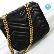 Gucci GG Marmont Mini Shoulder Bag Black Size 18x15x8cm - 4