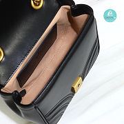 Gucci GG Marmont Mini Shoulder Bag Black Size 18x15x8cm - 3