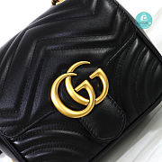 Gucci GG Marmont Mini Shoulder Bag Black Size 18x15x8cm - 2