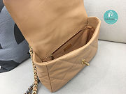 Chanel 19 Calfskin Beige Flap Bag Size 30x20x10cm - 2