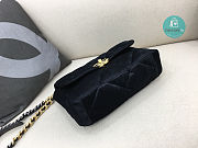 Chanel 19 Calfskin Black Flap Bag Size 30x20x10cm - 4