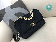 Chanel 19 Calfskin Black Flap Bag Size 30x20x10cm - 3