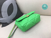 Chanel 19 Calfskin Green Flap Bag Size 30x20x10cm  - 6
