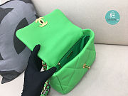 Chanel 19 Calfskin Green Flap Bag Size 30x20x10cm  - 5