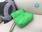 Chanel 19 Calfskin Green Flap Bag Size 30x20x10cm  - 4