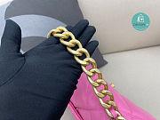 Chanel 19 Calfskin Pink Flap Bag Size 30x20x10cm  - 6