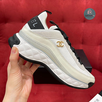 Chanel Wmns Mixed Fibers Sneaker Line White 'Ivory' Size 35-40