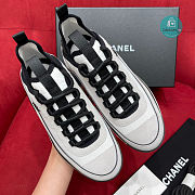 Chanel Wmns Mixed Fibers Sneaker 'Ivory' Line Black Size 35-40 - 2