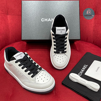 Chanel Grained Calfskin Fabric Logo Size 35-40