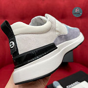 Chanel CC Logo Suede Plain Leather Low-Top Sneakers Blue Light Size 35-40 - 4