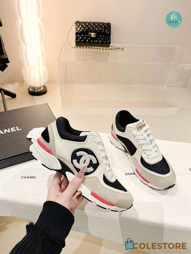 Chanel Leather Trainers Sneaker Line Red Size 35-41 - 1