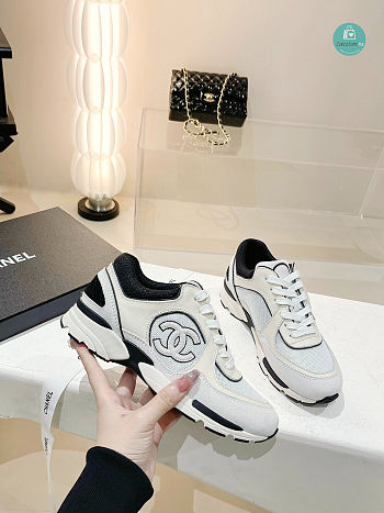 Chanel Leather Trainers Sneaker Line Black Size 35-41