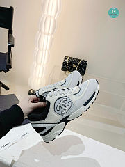 Chanel Leather Trainers Sneaker Line Black Size 35-41 - 6