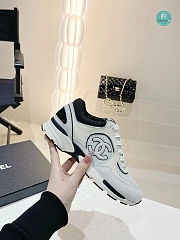 Chanel Leather Trainers Sneaker Line Black Size 35-41 - 2