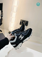 Chanel Leather Trainers Sneaker Black Size 35-41 - 6