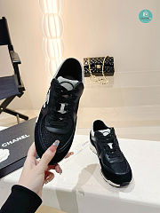 Chanel Leather Trainers Sneaker Black Size 35-41 - 4
