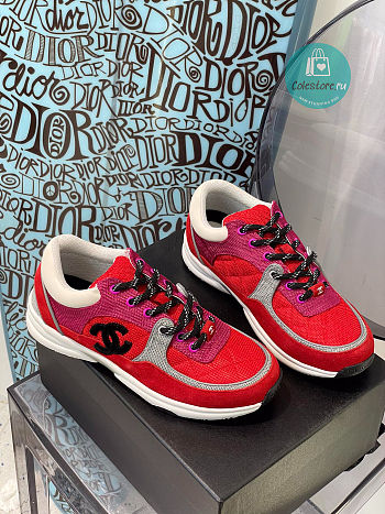 Chanel CC Trainers Red Size 35-40