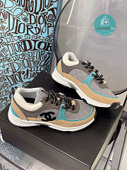 Chanel CC Trainers Beige/Blue Size 35-40 - 5