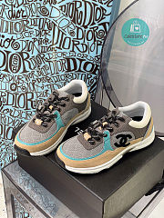 Chanel CC Trainers Beige/Blue Size 35-40 - 2