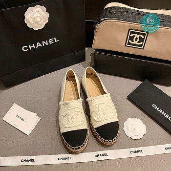 Chanel Fisherman Shoes White Black Size 35-40