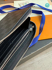 Louis Vuitton Zippy Dragonne Monogram M69407 Blue Size 19×11×3.5cm - 3