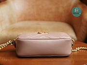Gucci GG Marmont Matelassé Mini Bag Beige Leather 448065 Size 18x6x12cm - 4