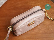 Gucci GG Marmont Matelassé Mini Bag Beige Leather 448065 Size 18x6x12cm - 6