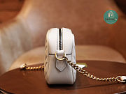 Gucci GG Marmont Matelassé Mini Bag White Leather 448065 Size 18x6x12cm - 3