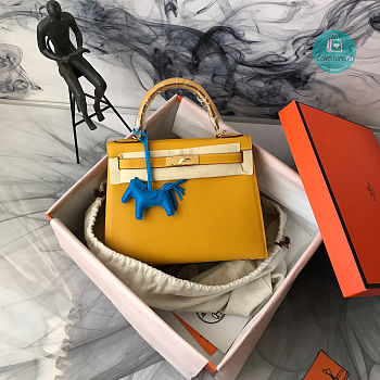 Hermes Epsom Kelly Yellow Size 28 cm