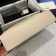 Chanel Hamptons Foldover Flap Bag Quilted Calfskin White Size 32x7.5x19CM - 3