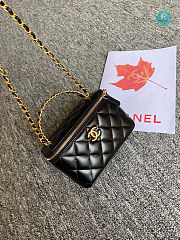 Chanel Vanity With Chain Black 2122 Size 17x9.5x8cm - 3