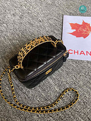 Chanel Vanity With Chain Black 2122 Size 17x9.5x8cm - 6