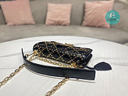 Christian Dior Addict Bag Cream Lambskin Lucky Star Black Size 21x8x13cm - 4