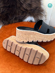 HERMES Calfskin Cork Eze 30 Sandal Black Size 35-41 - 3