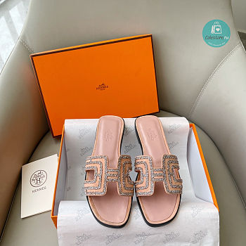 Hermes Oran Leather Sandal Size 35-39