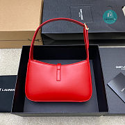Saint Laurent Women's Le 5 7 Hobo Bag In Red Size 24.5x14x6cm - 5