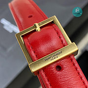 Saint Laurent Women's Le 5 7 Hobo Bag In Red Size 24.5x14x6cm - 3