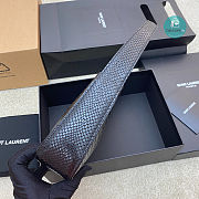 YSL Le 5 A 7 Hobo Bag In Crocodile Embossed Shiny Leather In Black 24.5x16x6cm - 4