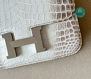 Hermes Constance 24 Crocodile Leather In White Size 19x15x4cm - 3