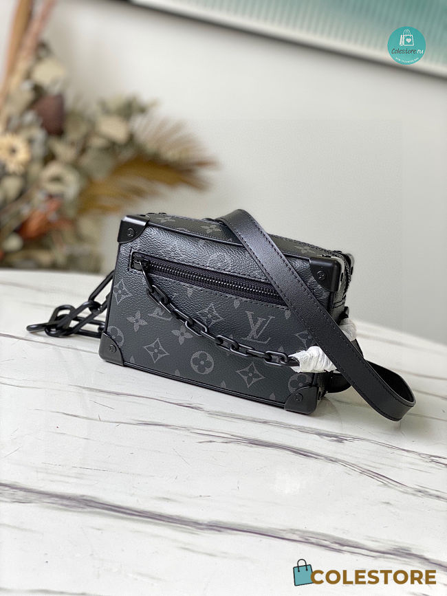 Louis Vuitton Mini Soft Trunk Monogram Eclipse Black Size 18x12x7cm - 1