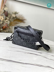 Louis Vuitton Mini Soft Trunk Monogram Eclipse Black Size 18x12x7cm - 1