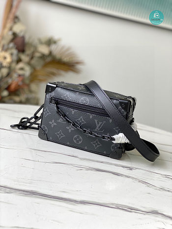 Louis Vuitton Mini Soft Trunk Monogram Eclipse Black Size 18x12x7cm