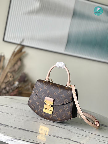 Louis Vuitton Pochette Bag Monogram Canvas Leather M46548 Brown Size 24x17x8cm